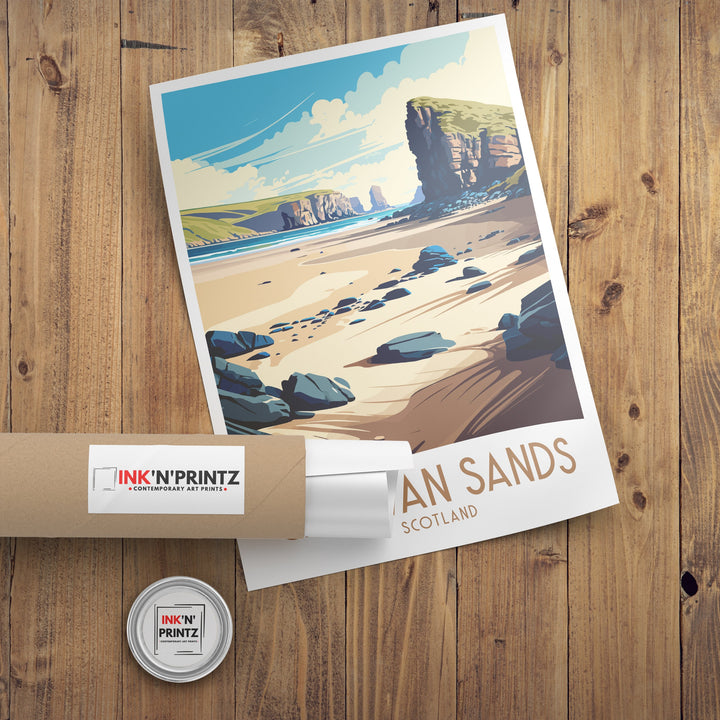 Ganavan Sands Travel Poster