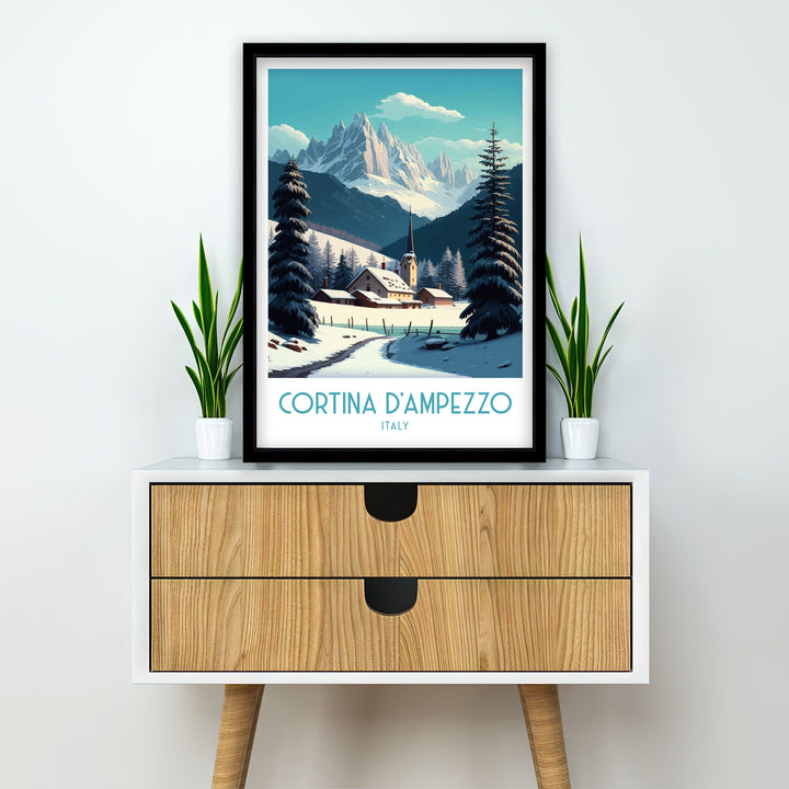 Cortina d'ampezzo Travel Poster