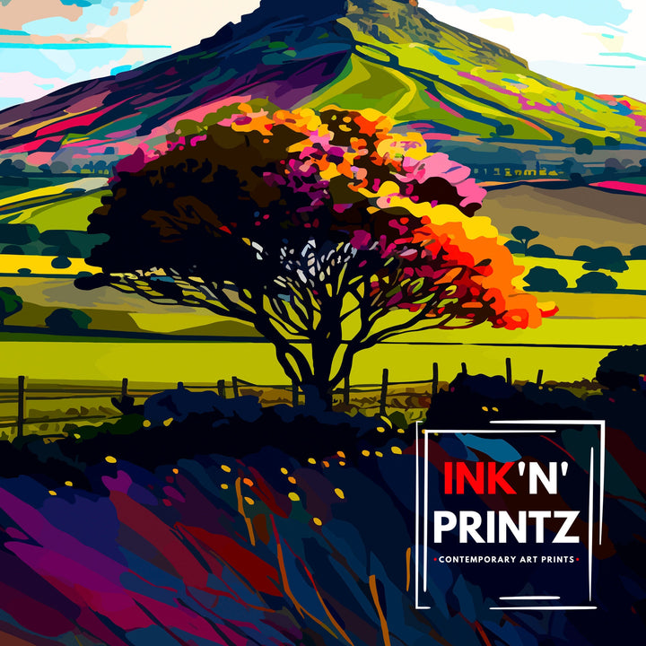 Roseberry Topping Art Poster