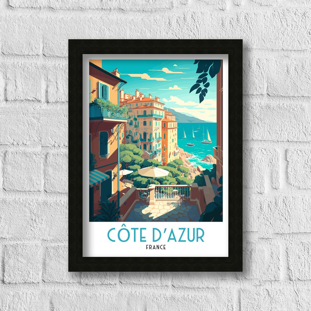 Côte d’Azur Travel Poster