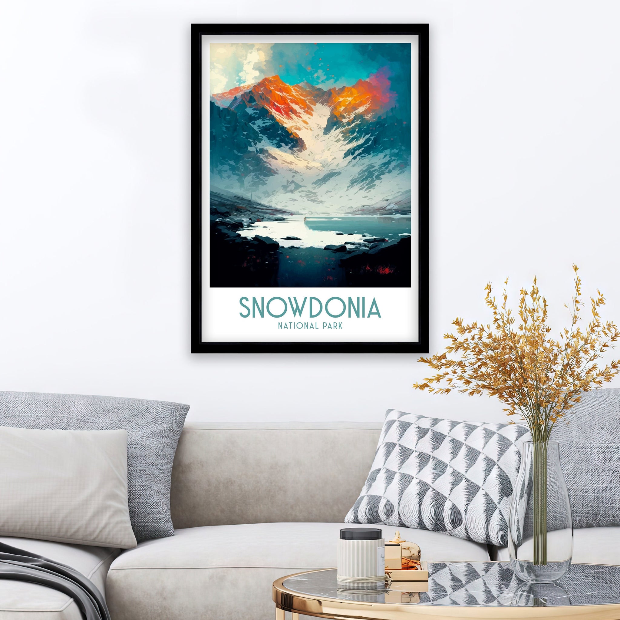 Snowdonia National Park Art Print | Wales Travel Poster
