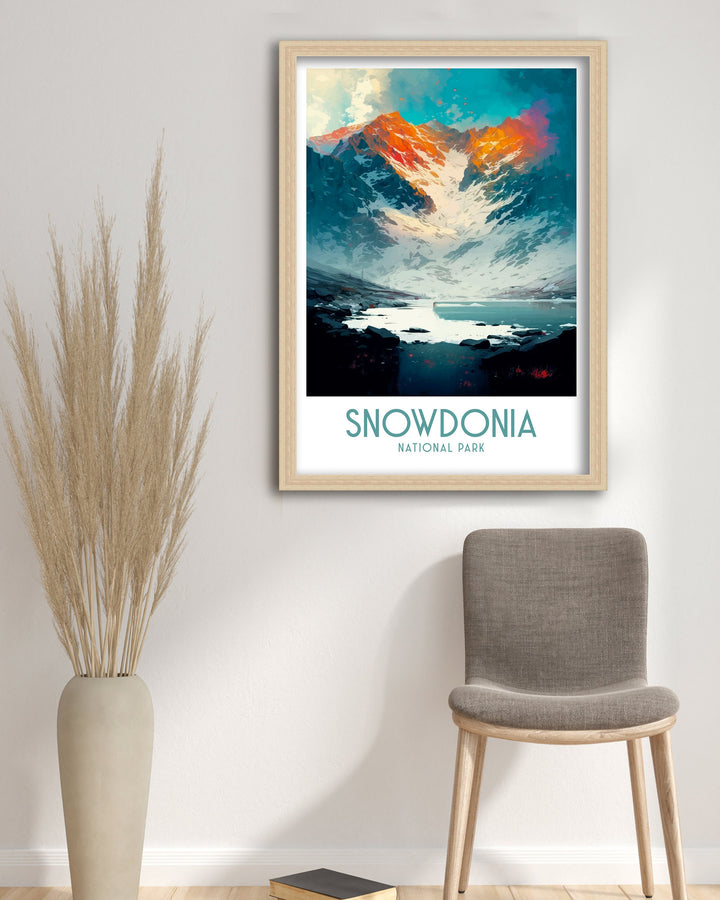 Snowdonia Travel Poster