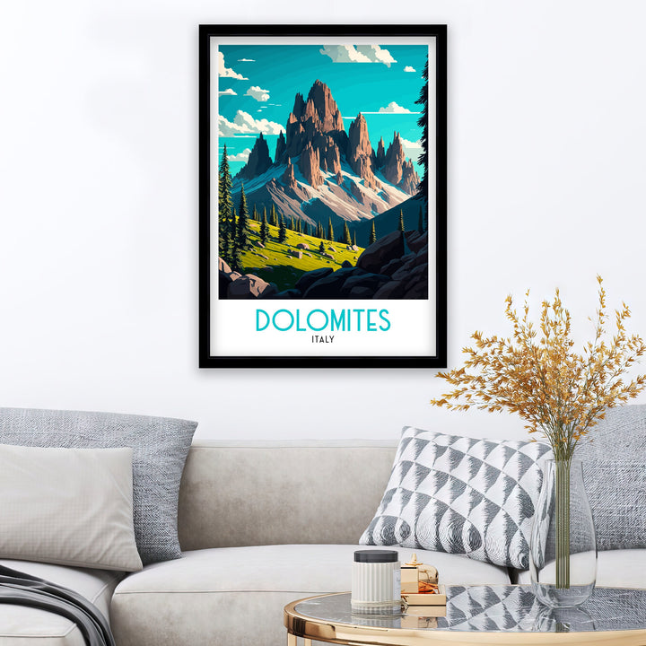 Dolomites Travel Poster