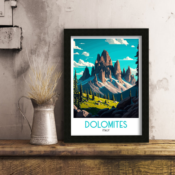 Dolomites Travel Poster