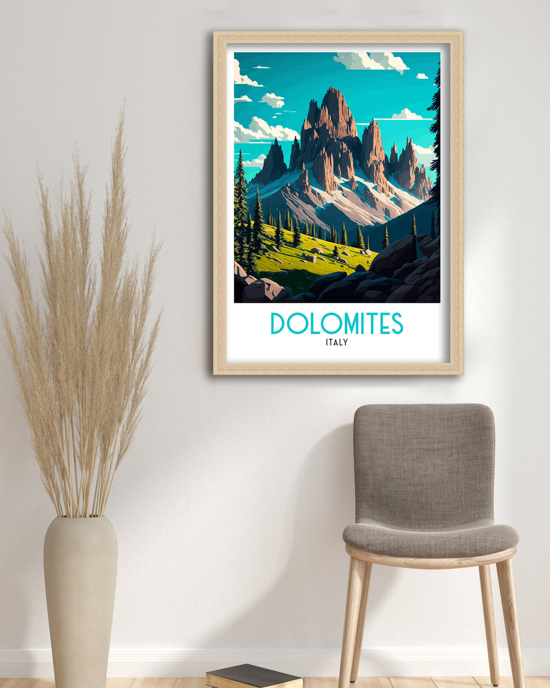 Dolomites Travel Poster