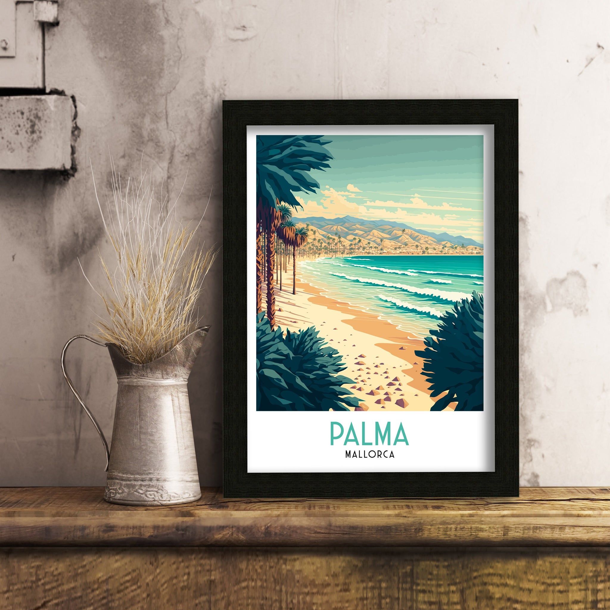 Palma de Mallorca Art Print | Balearic Islands Travel Poster