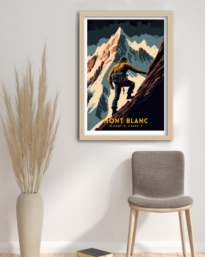 Mont Blanc Travel Poster Poster