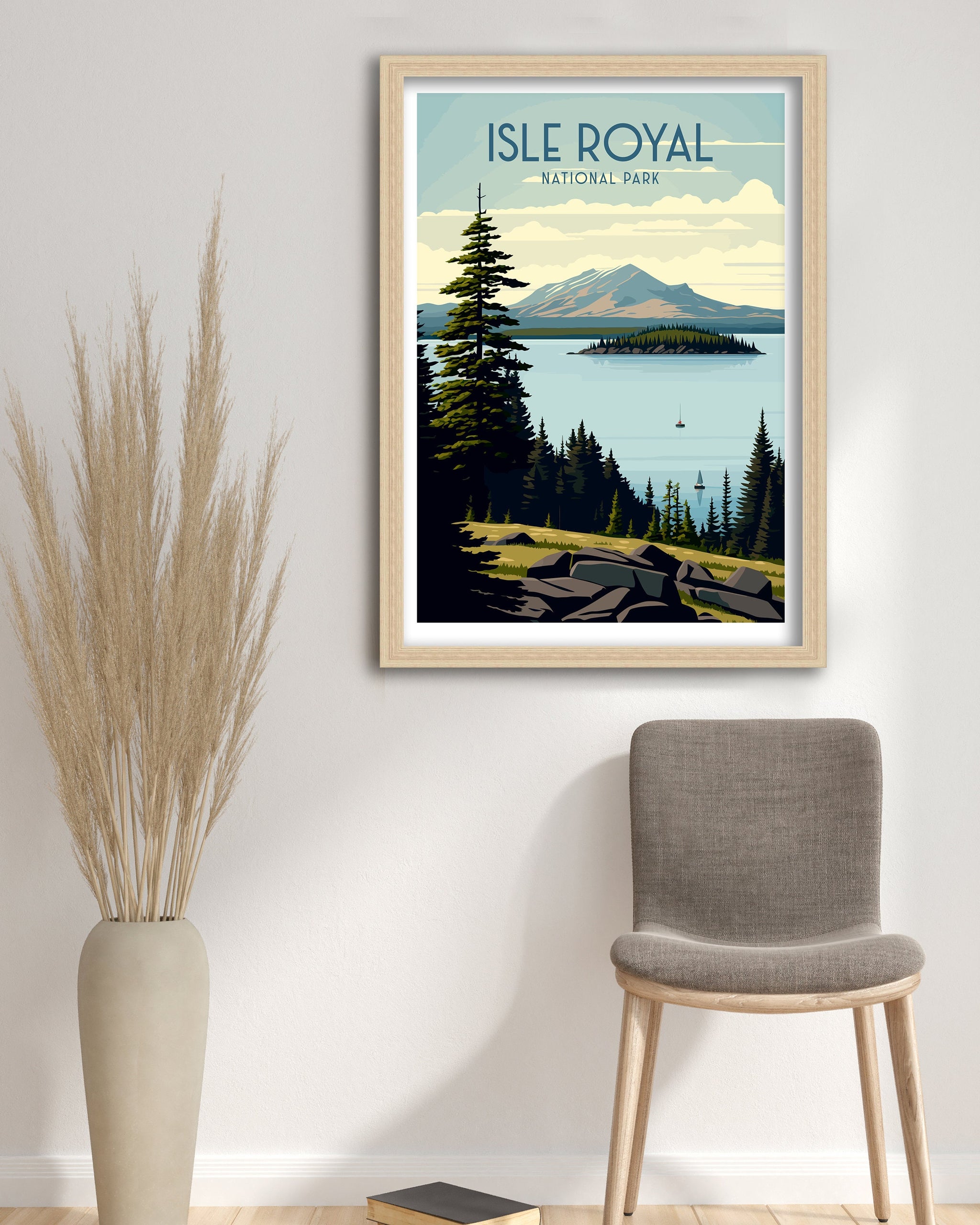 Isle Royale National Park Print | Vintage Travel Poster