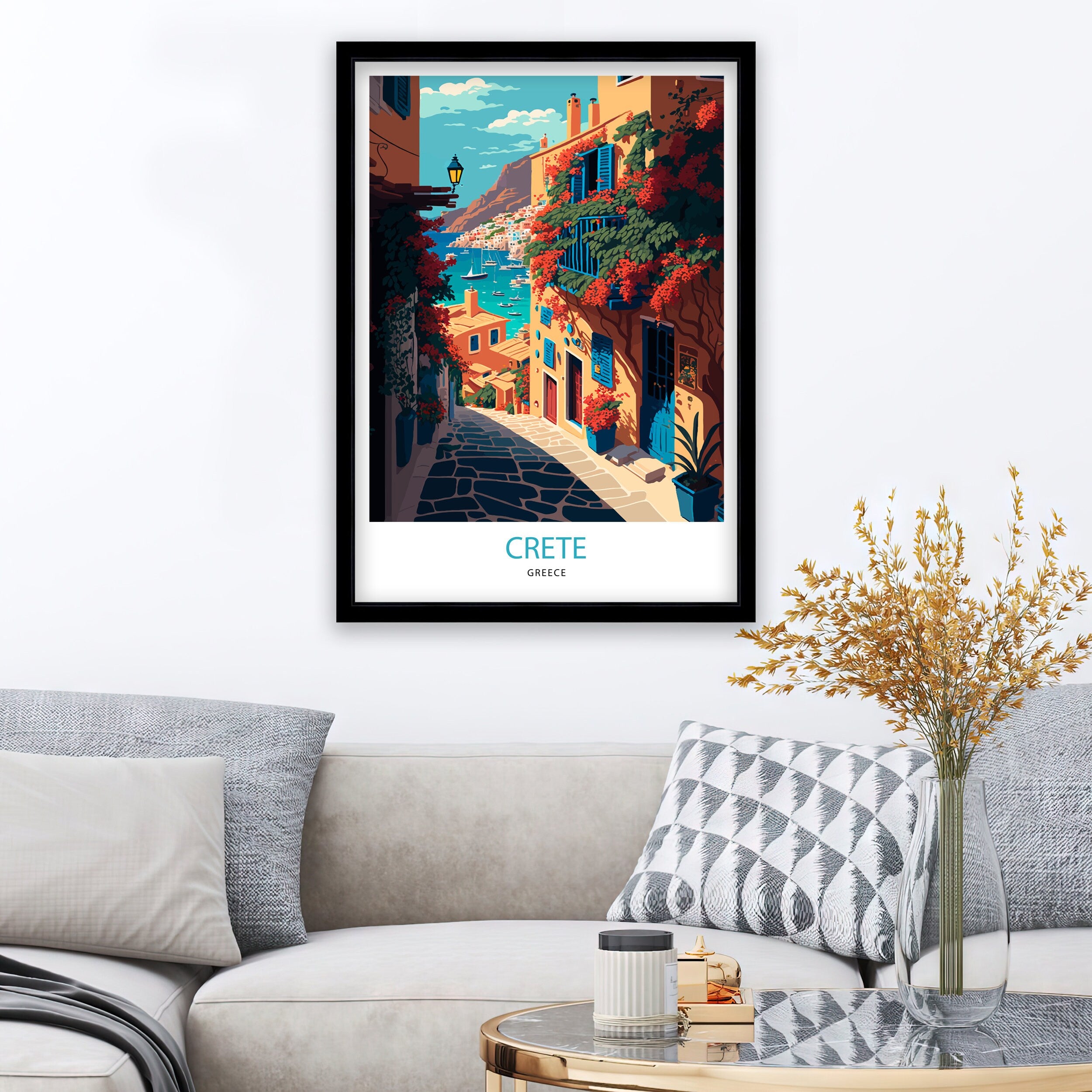 Crete Greece Travel Print | Mediterranean Wall Art