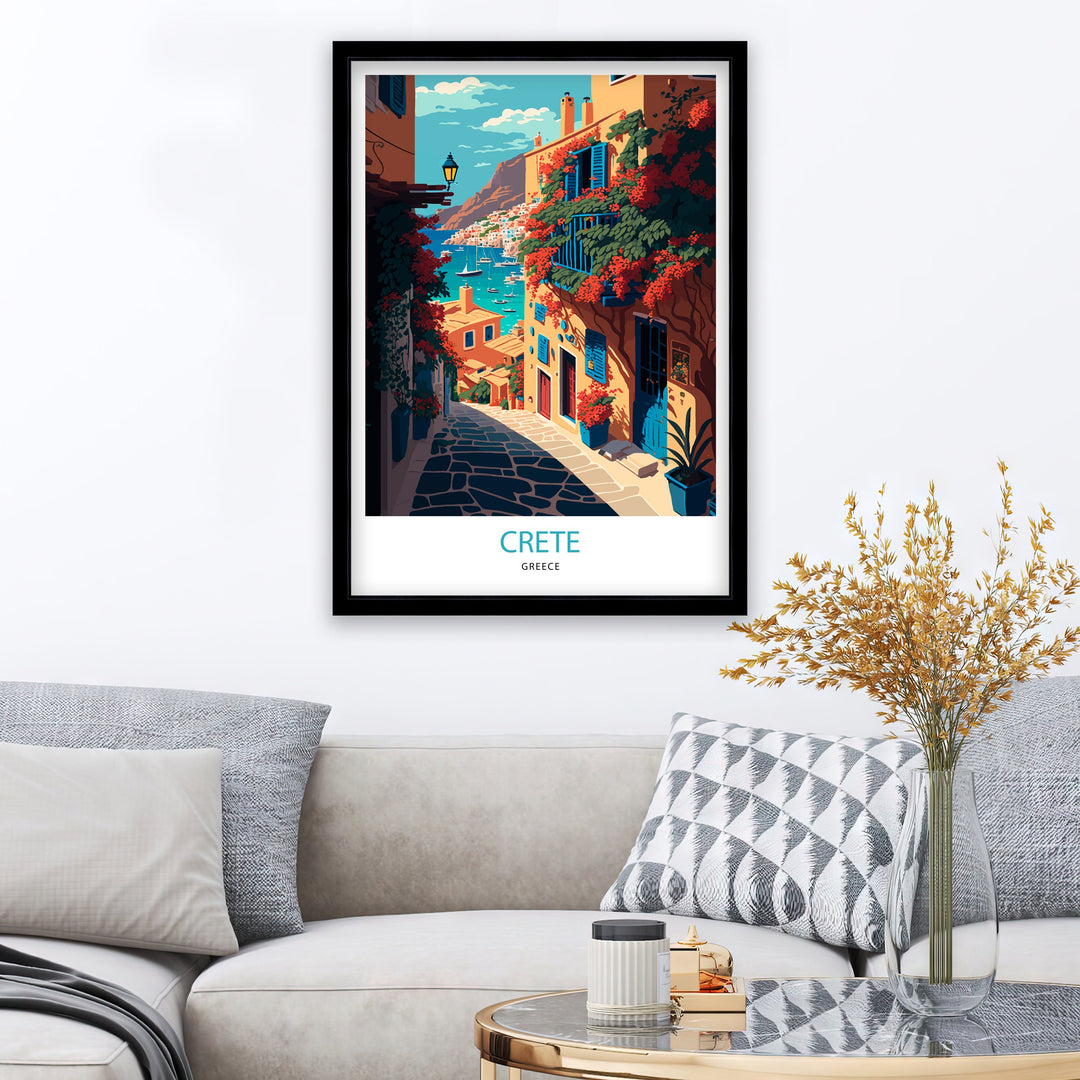 Crete Travel Poster