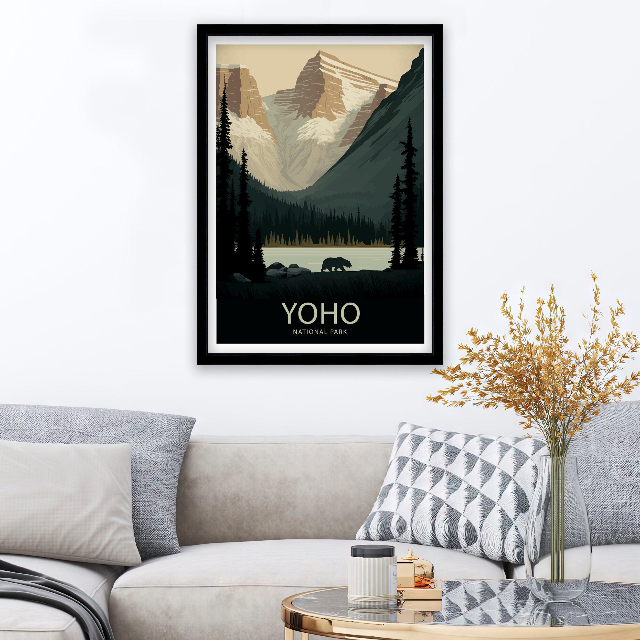 Yoho National Park Travel Poster | Canadian Rockies Print