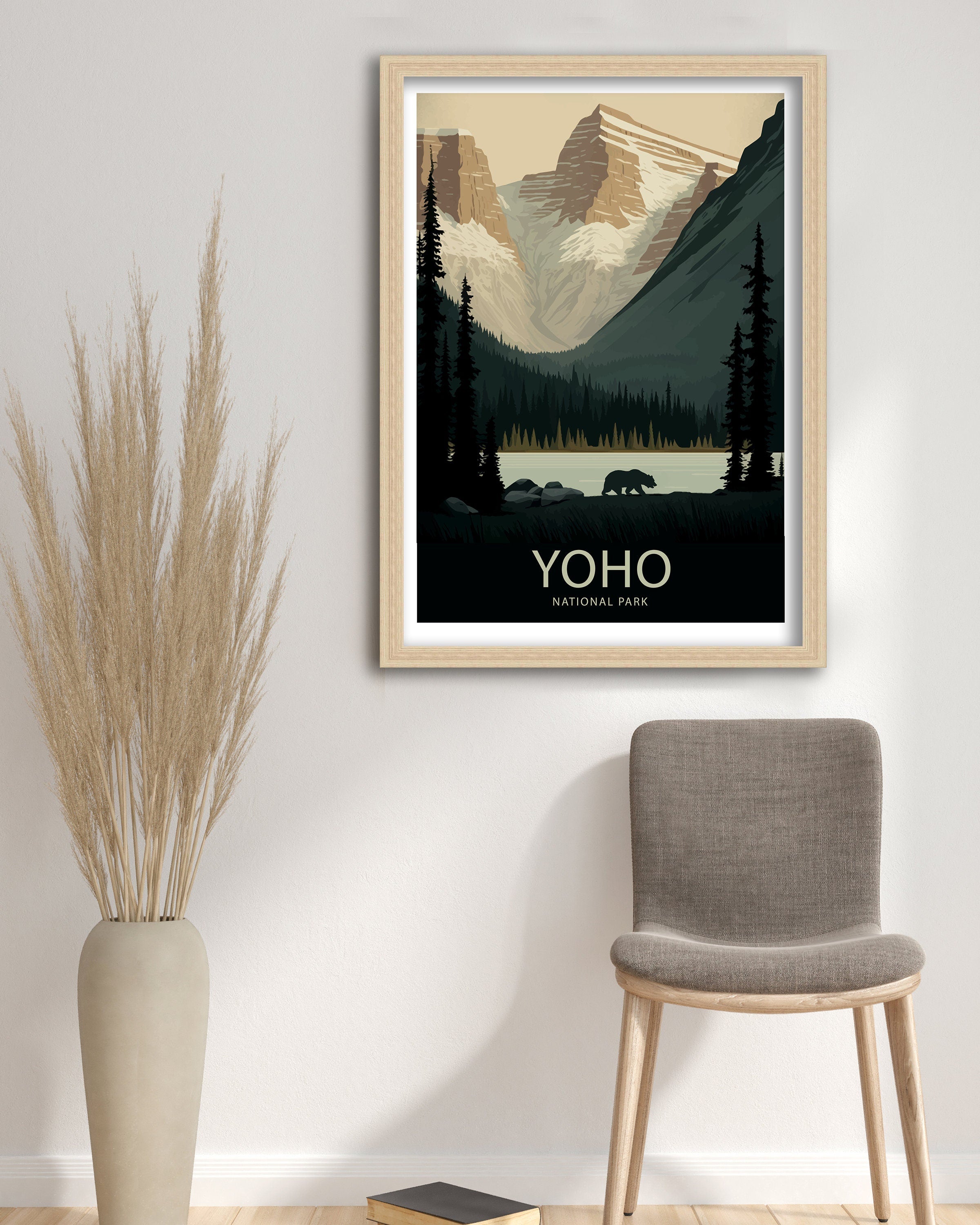 Yoho National Park Travel Poster | Canadian Rockies Print