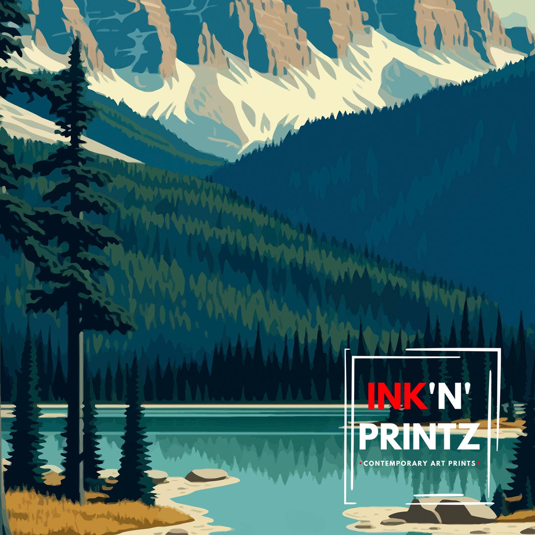 Yoho National Park Travel Poster