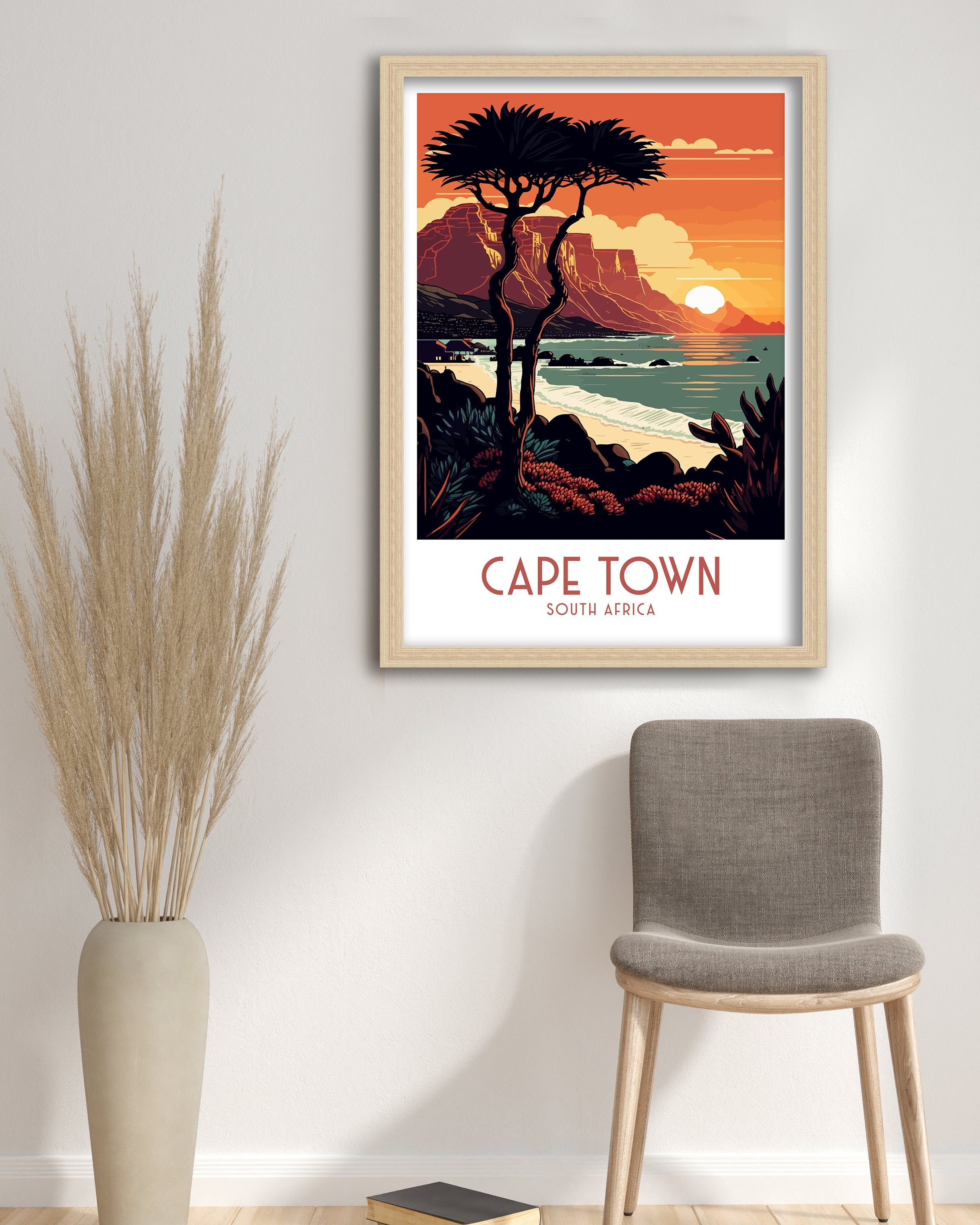 Cape Town Travel Poster | South Africa Wall Art Print