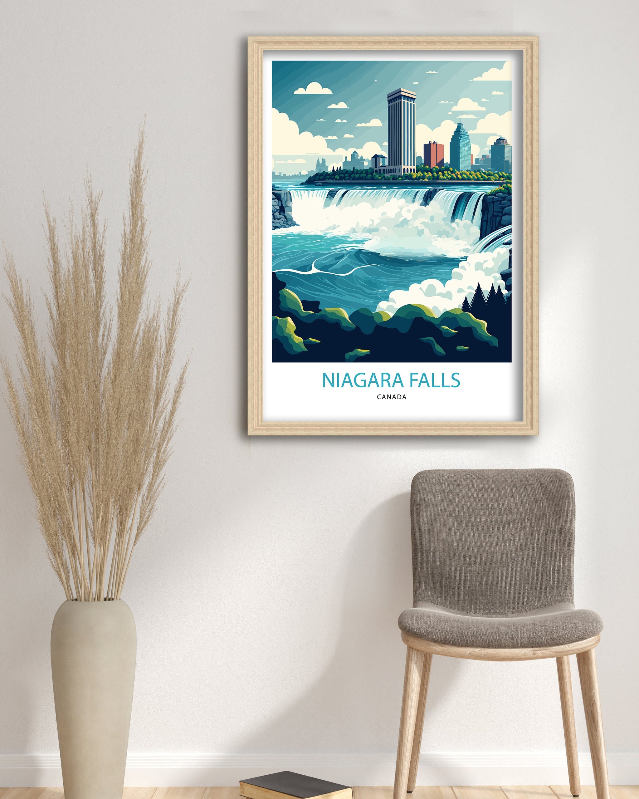 Niagara Falls Canada Travel Poster Print | Wall Art