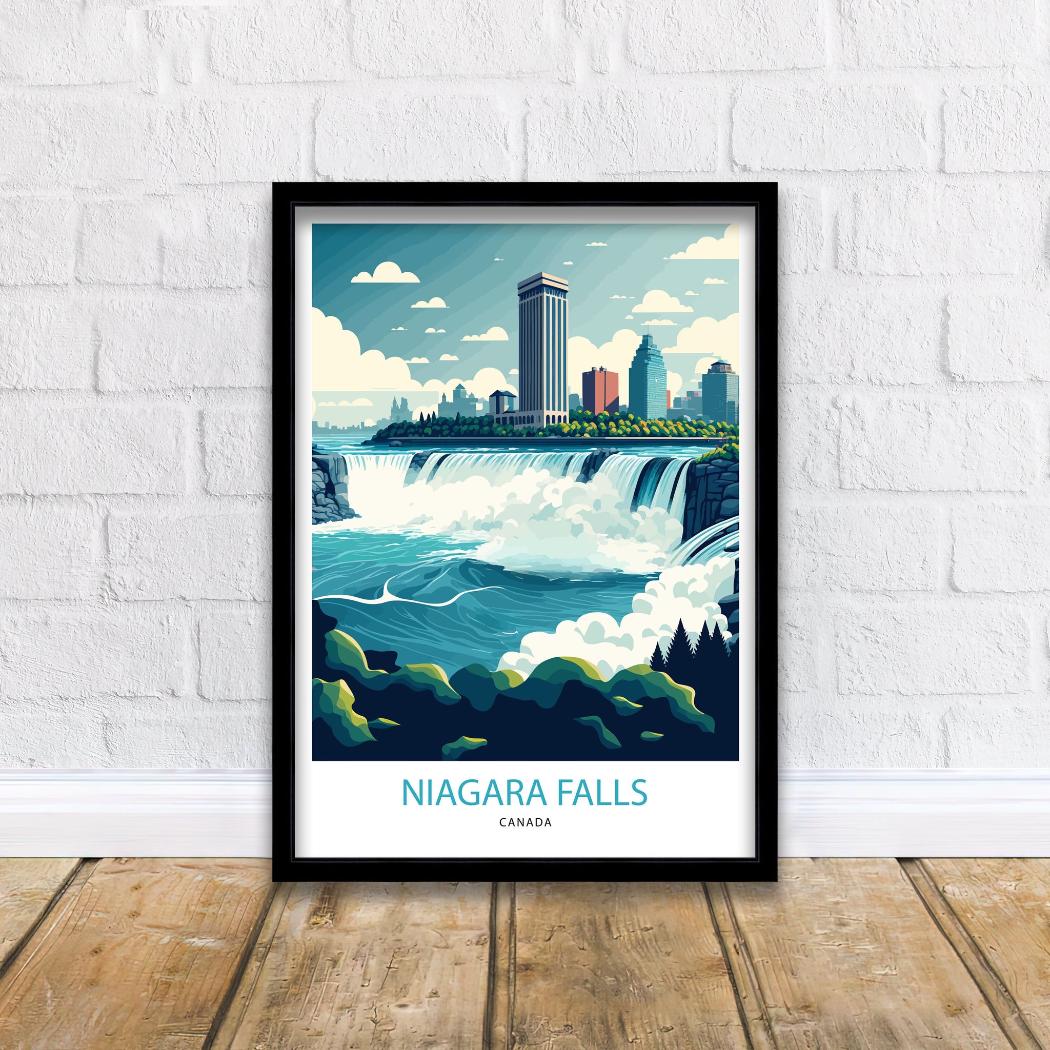 Niagara Falls Canada Travel Poster Print | Wall Art