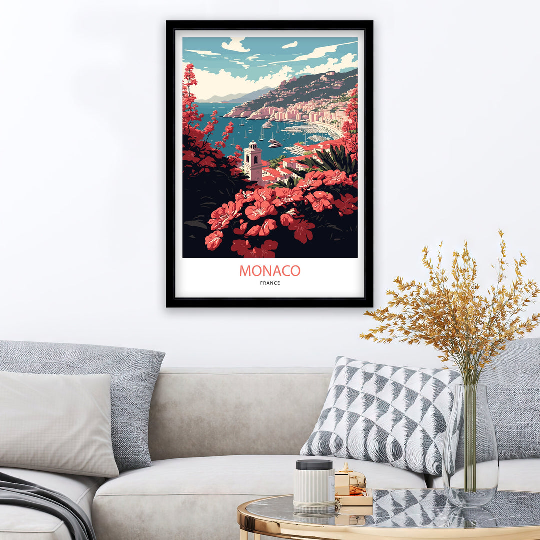 Monaco Art Poster