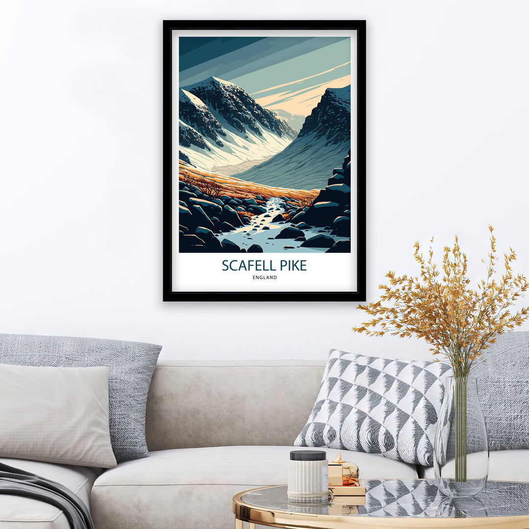 Scafell Pike Travel Poster