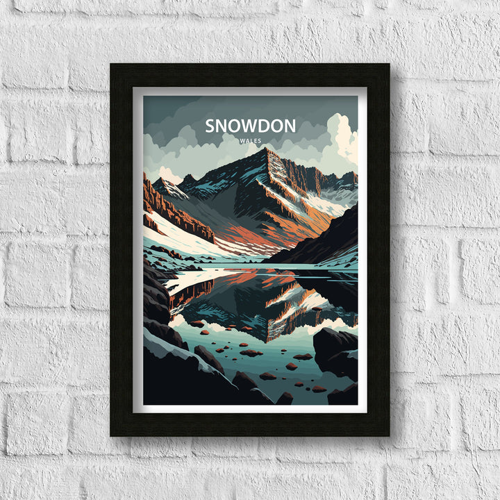 Snowdonia Travel Poster