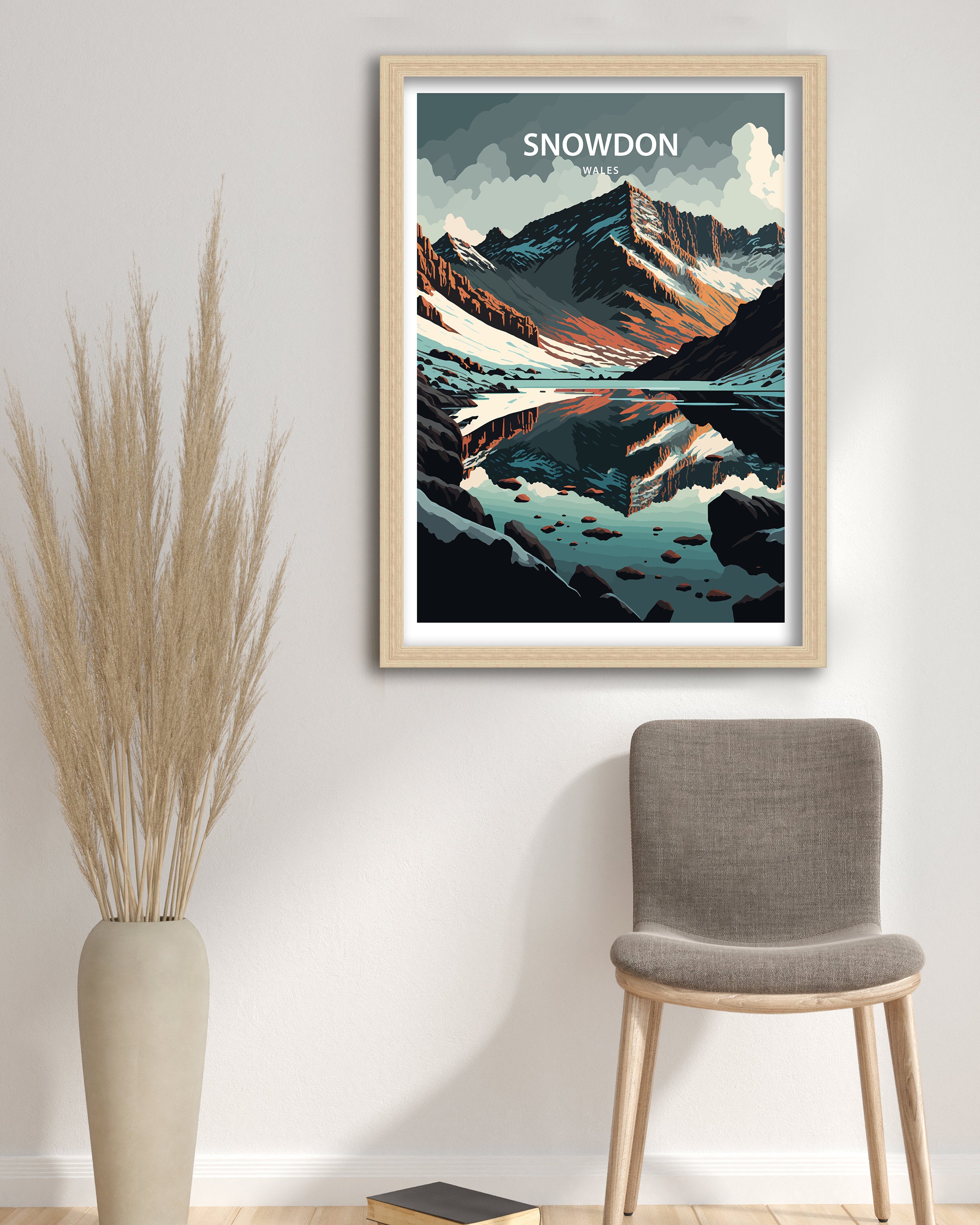 Snowdonia National Park Art Print | Wales Travel Poster