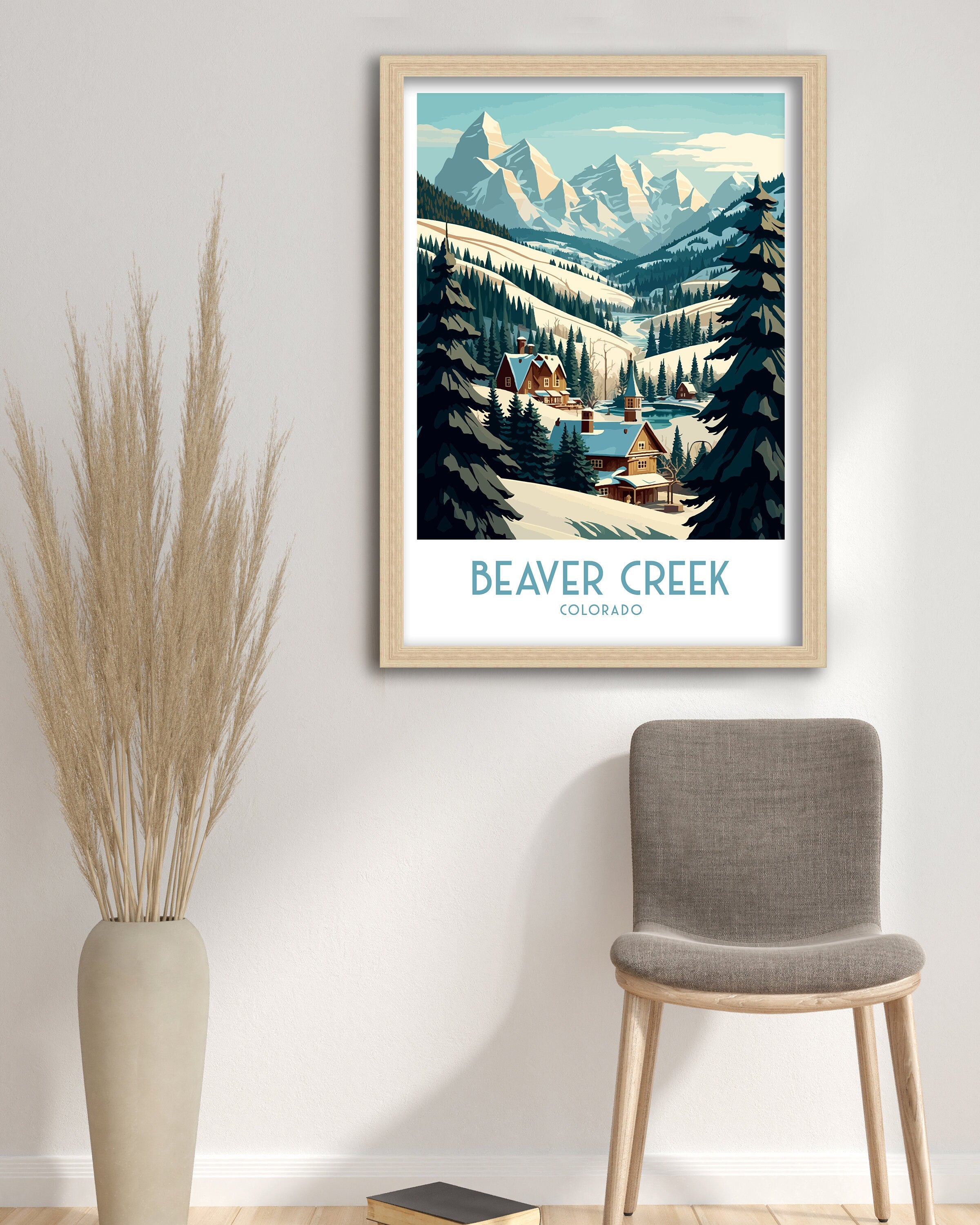 Beaver Creek Ski Resort Art Print | Colorado Travel Poster