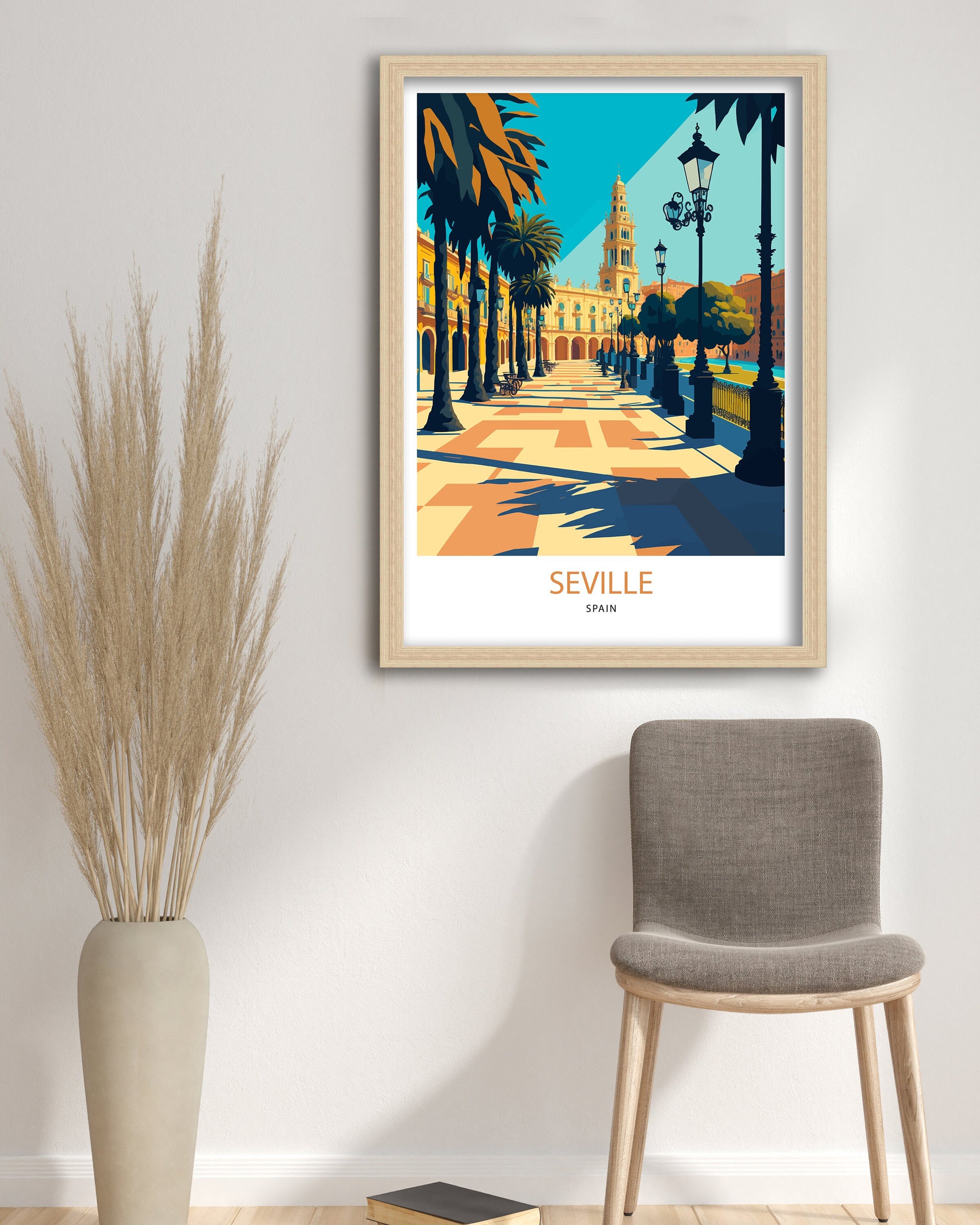 Seville Spain Art Print | Alcazar de Seville, Archival Quality