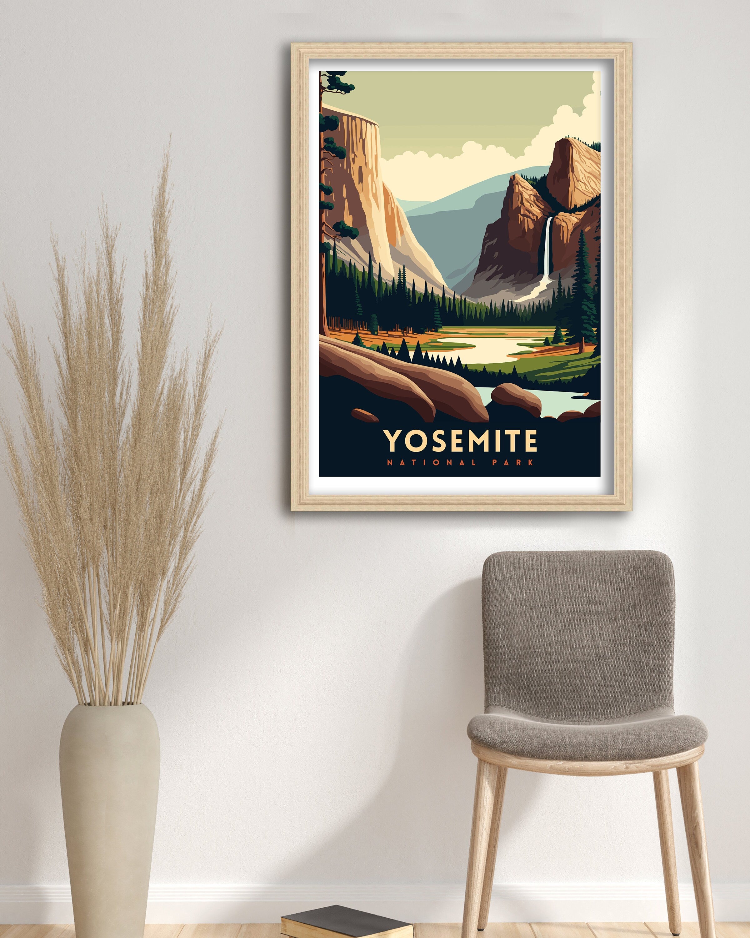 Yosemite National Park Art Print | Adventure Travel Poster