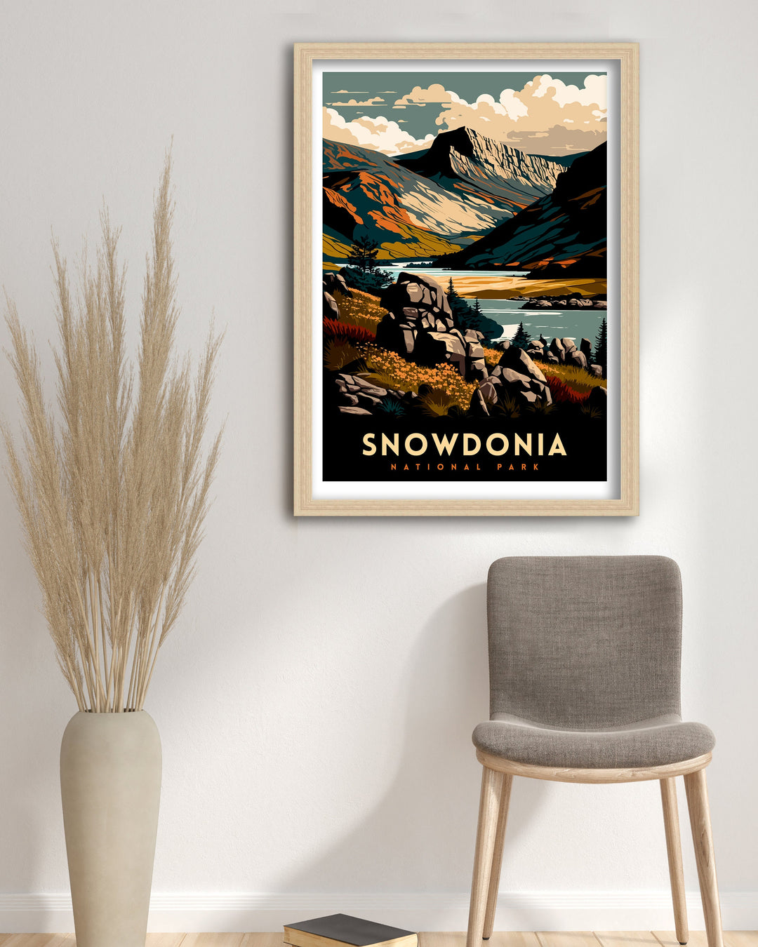 Snowdonia Travel Poster