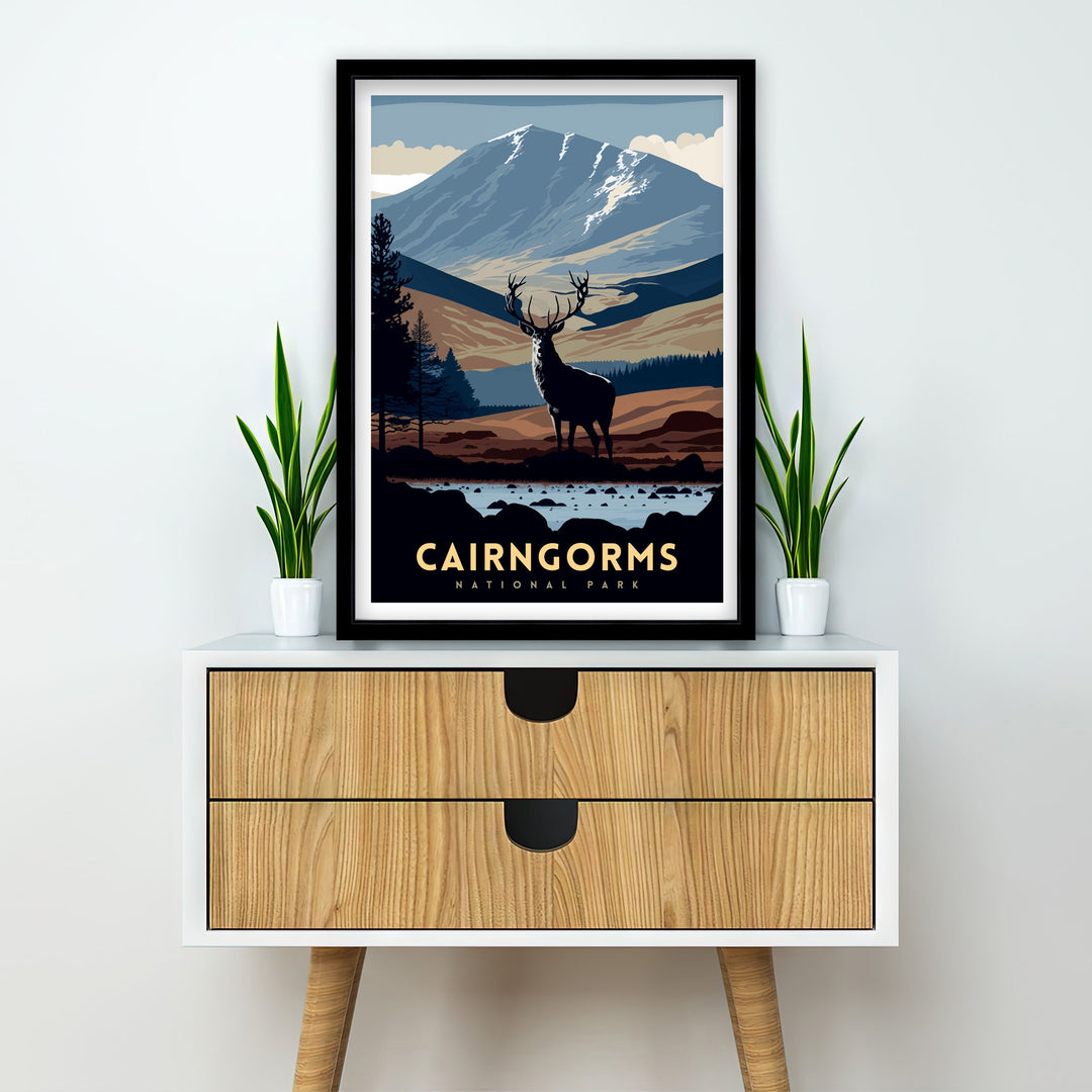 Cairngorms National Park Travel Poster