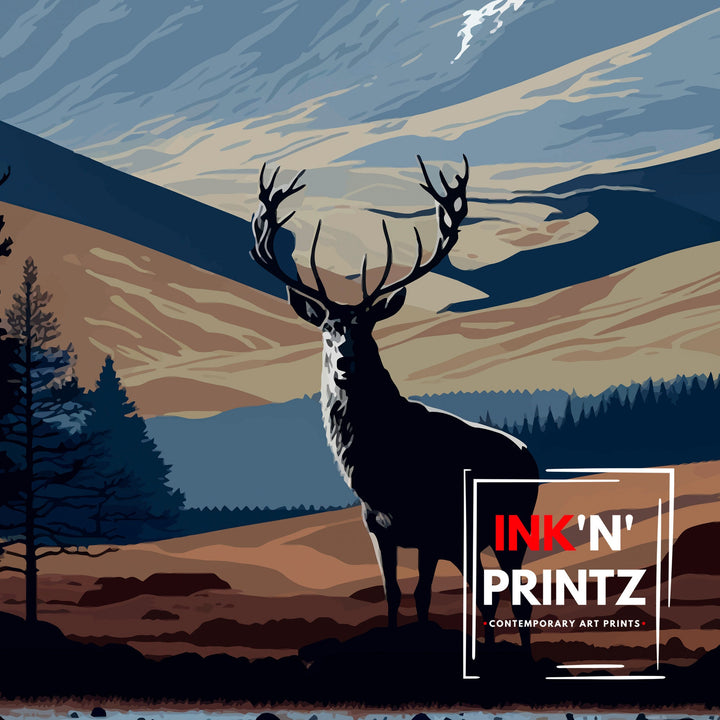 Cairngorms National Park Travel Poster