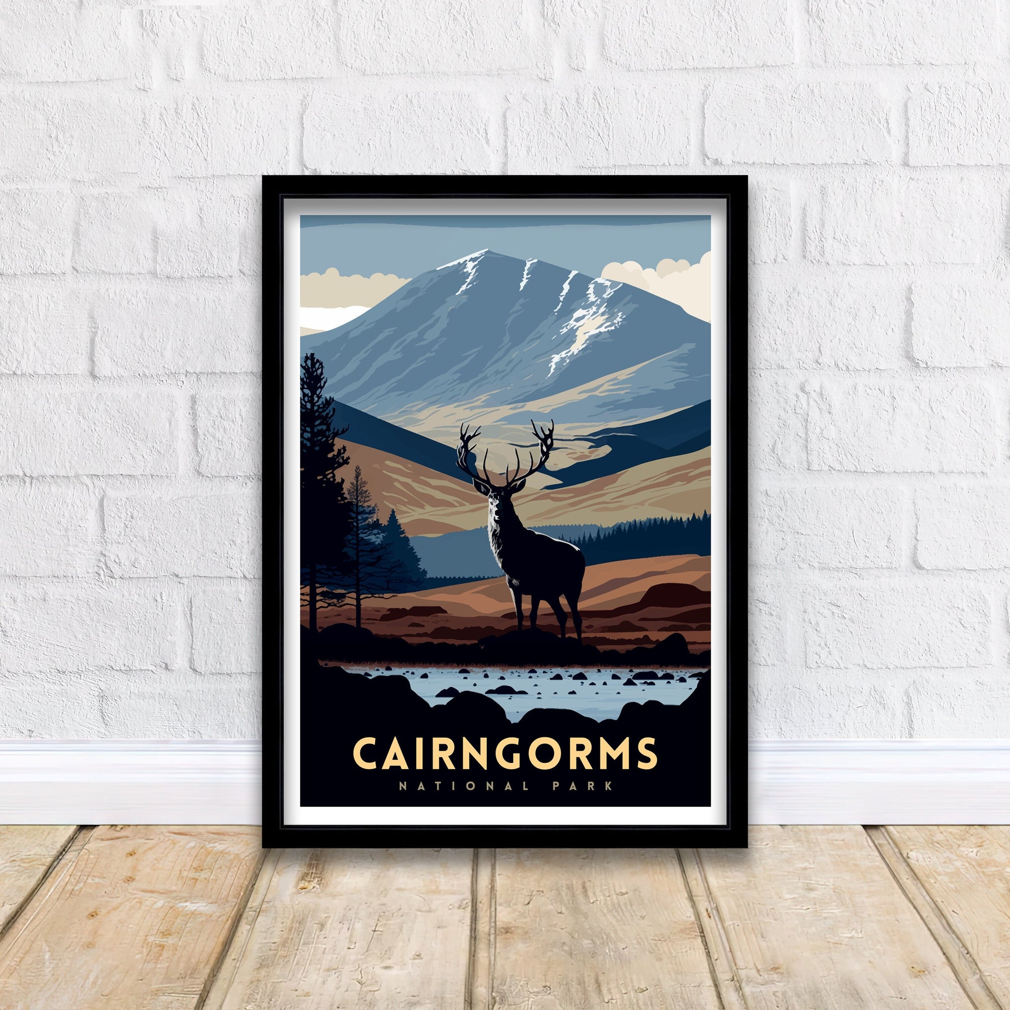 Cairngorms National Park Travel Poster