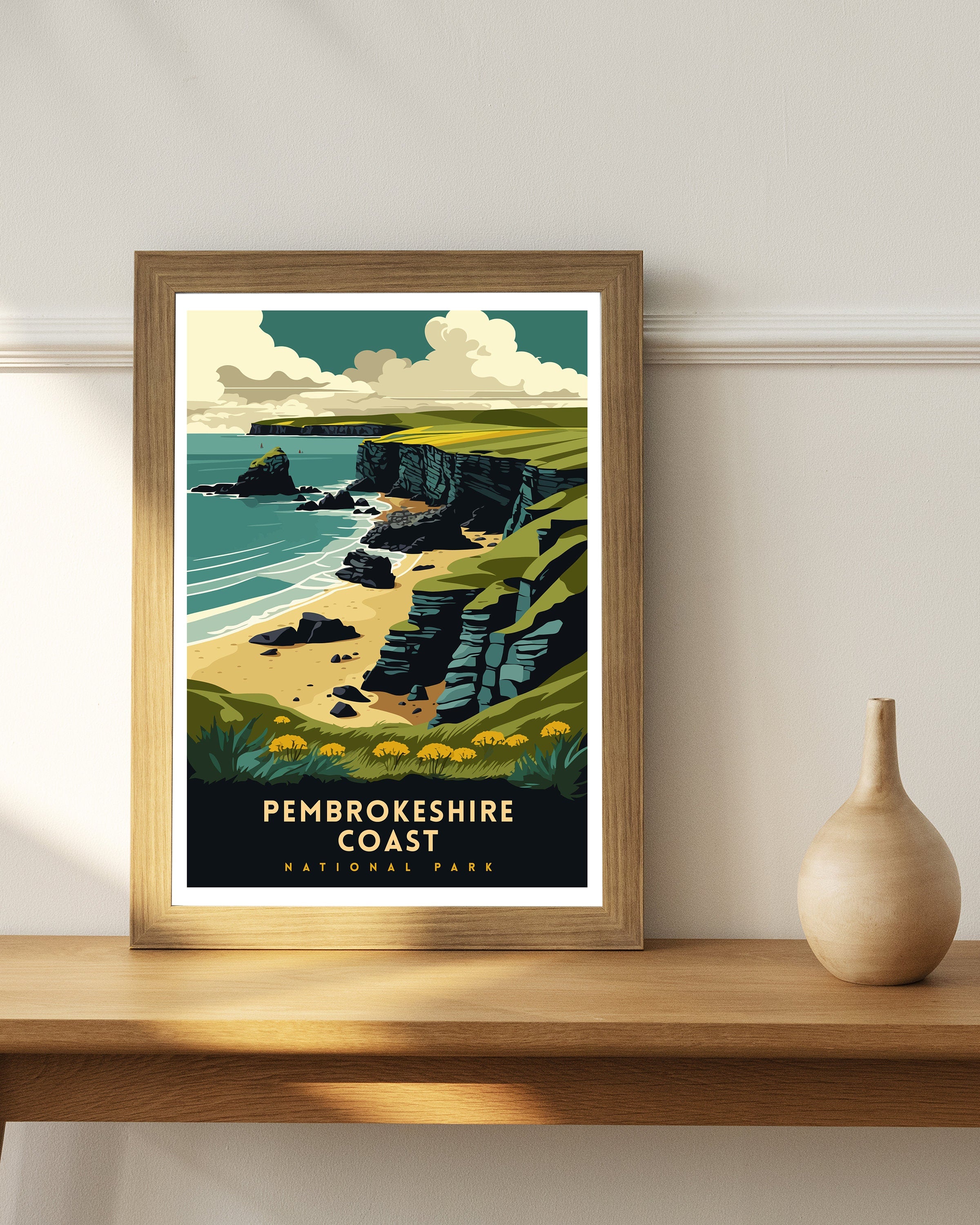 Pembrokeshire Coast Travel Print | Wales National Park