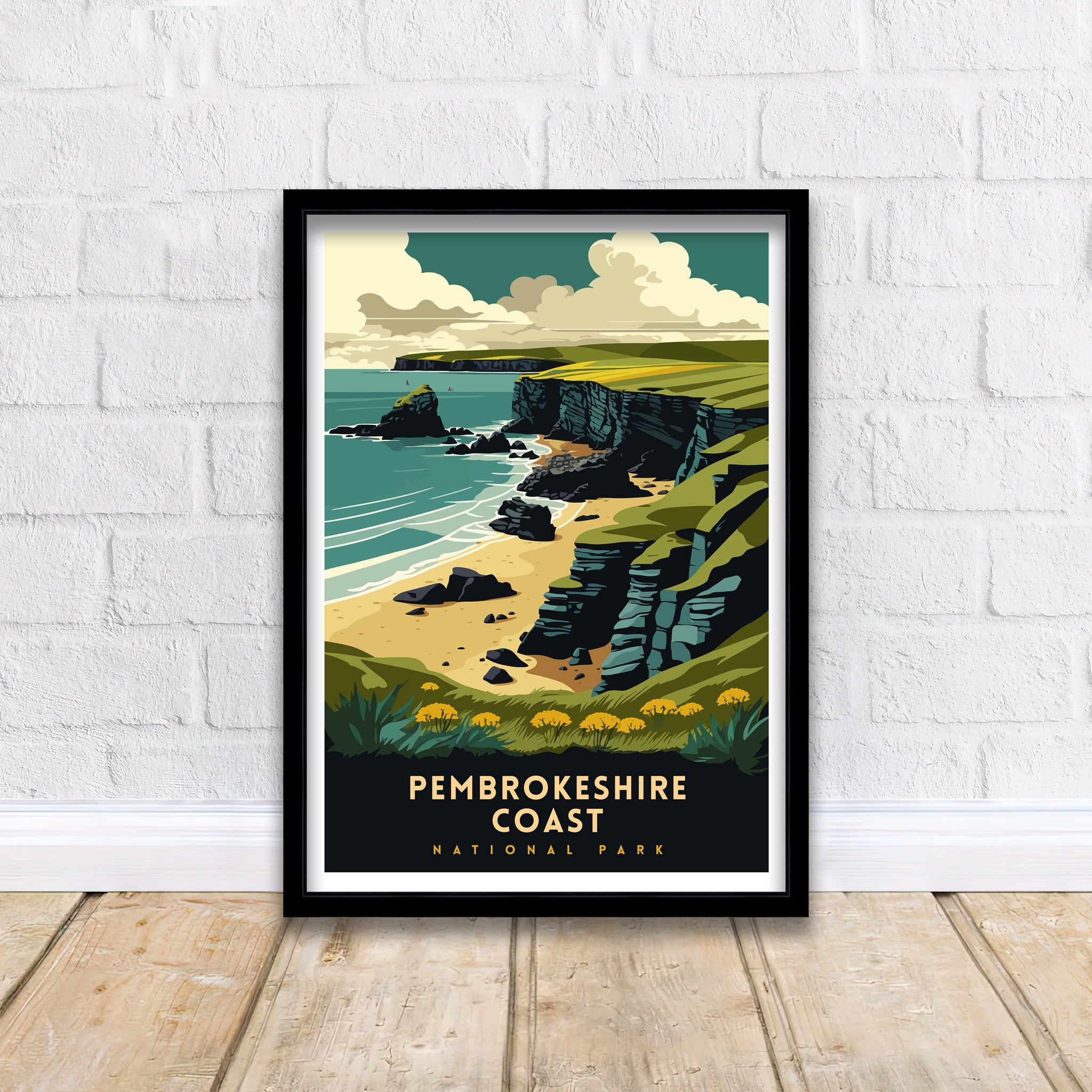 Pembrokeshire Coast Travel Print | Wales National Park