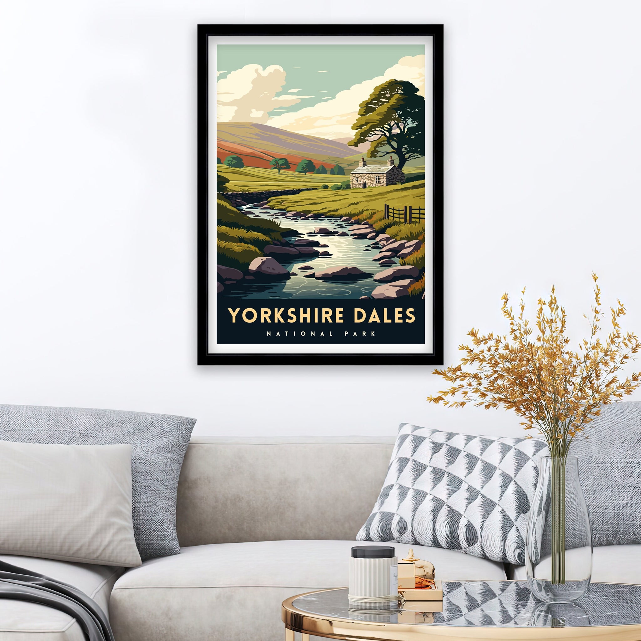 Yorkshire Dales National Park Travel Poster | Archival Art Print