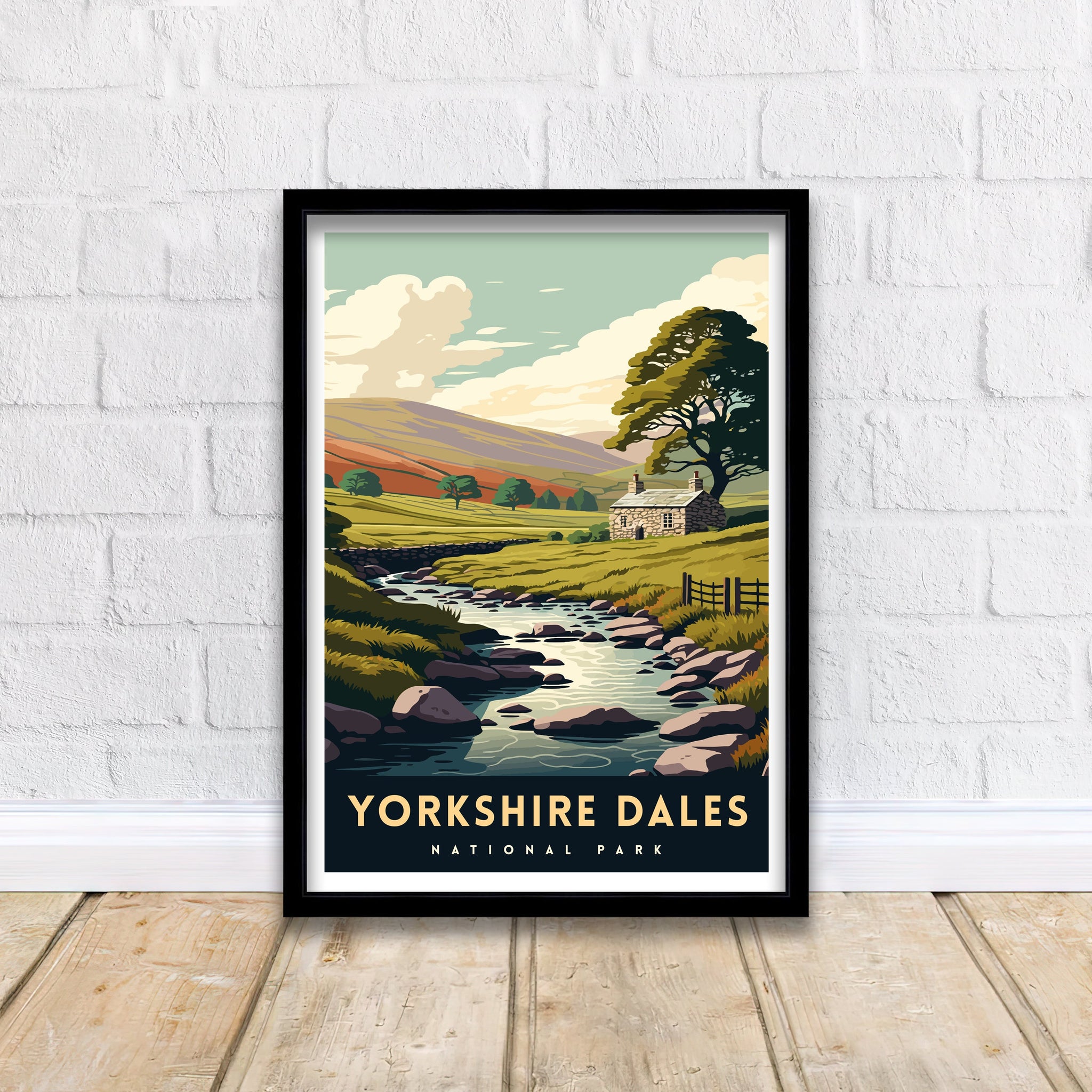 Yorkshire Dales National Park Travel Poster | Archival Art Print