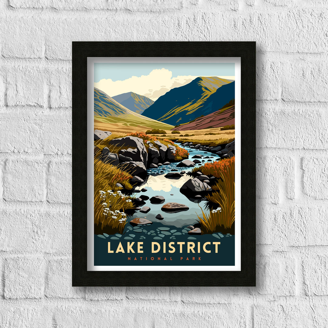 Lake District Travel Poster