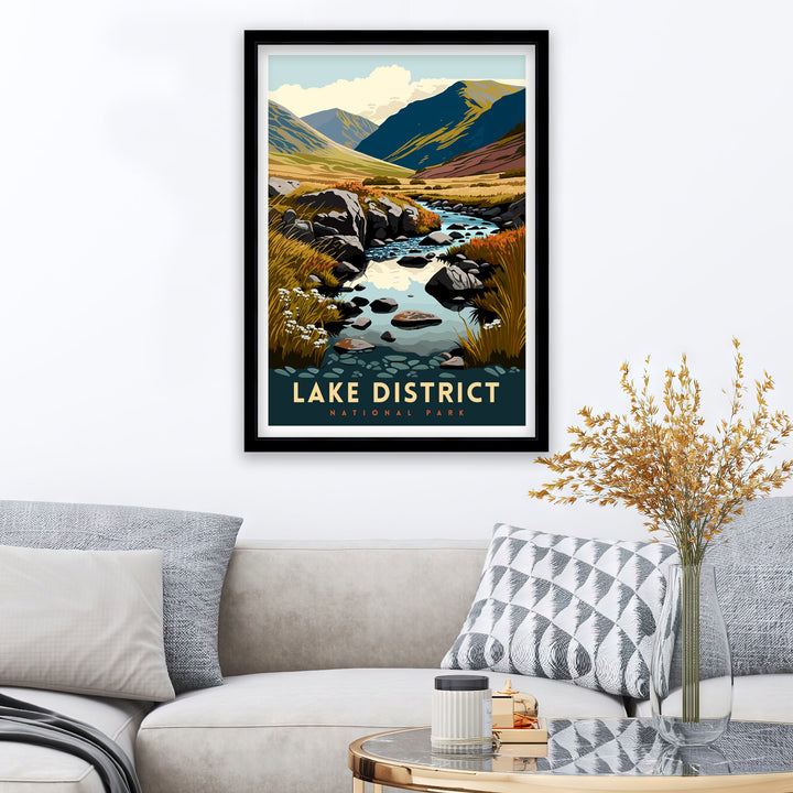 Lake District Travel Poster