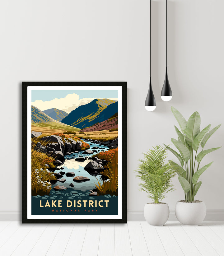 Lake District Travel Poster