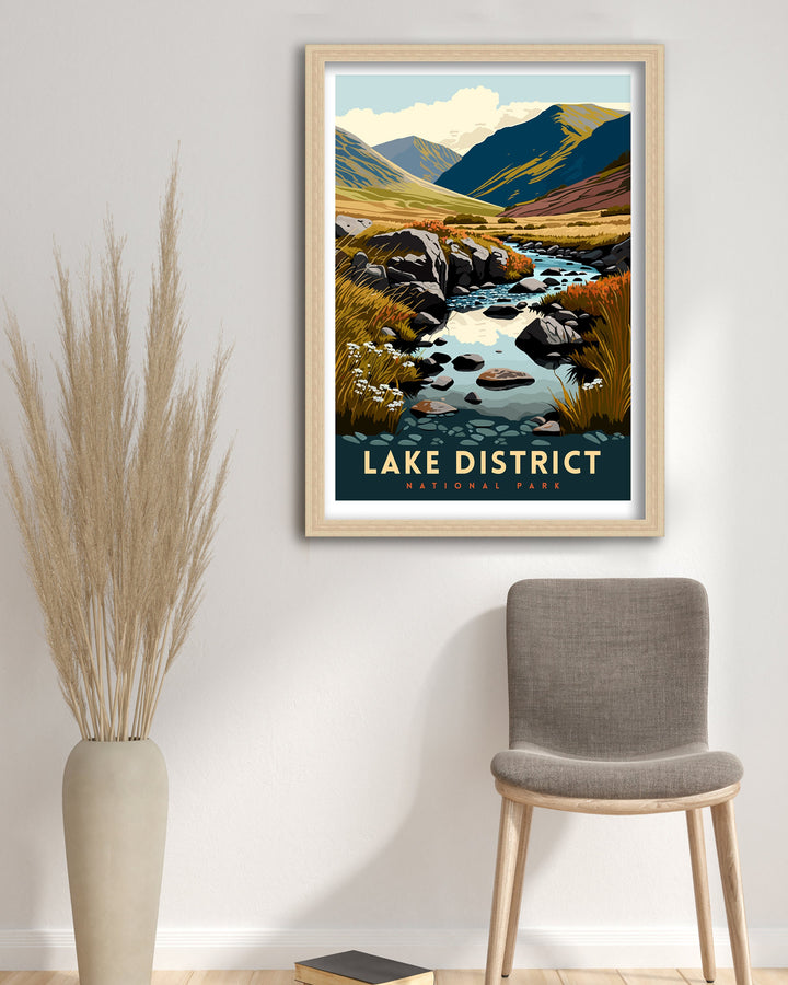 Lake District Travel Poster