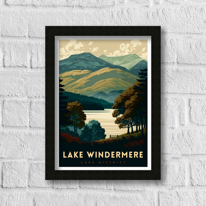 Lake Windermere Travel Poster