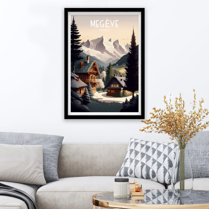 Megeve Ski Poster