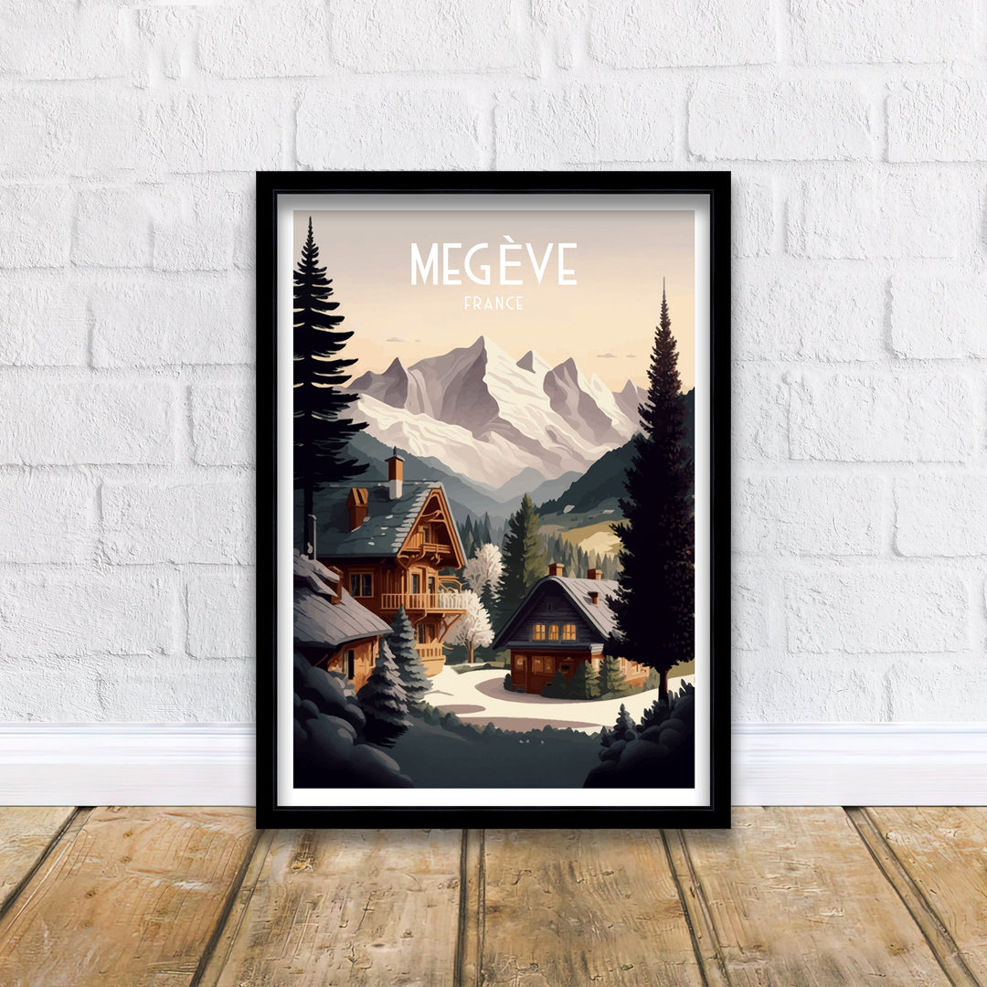 Megeve Ski Poster