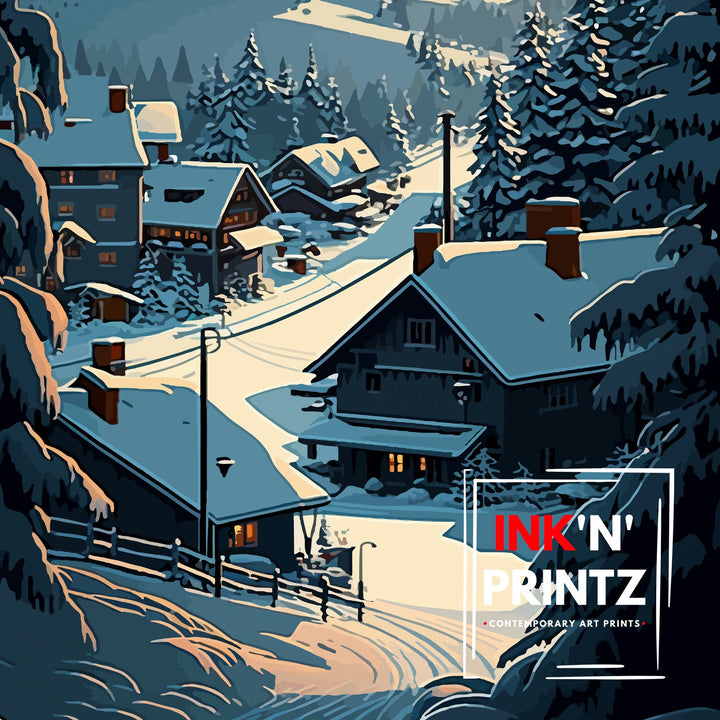 Megeve Ski Poster