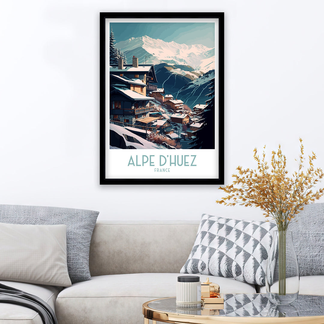 Alpe d'huez Ski Poster