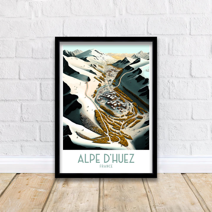 Alpe d'huez Ski Poster