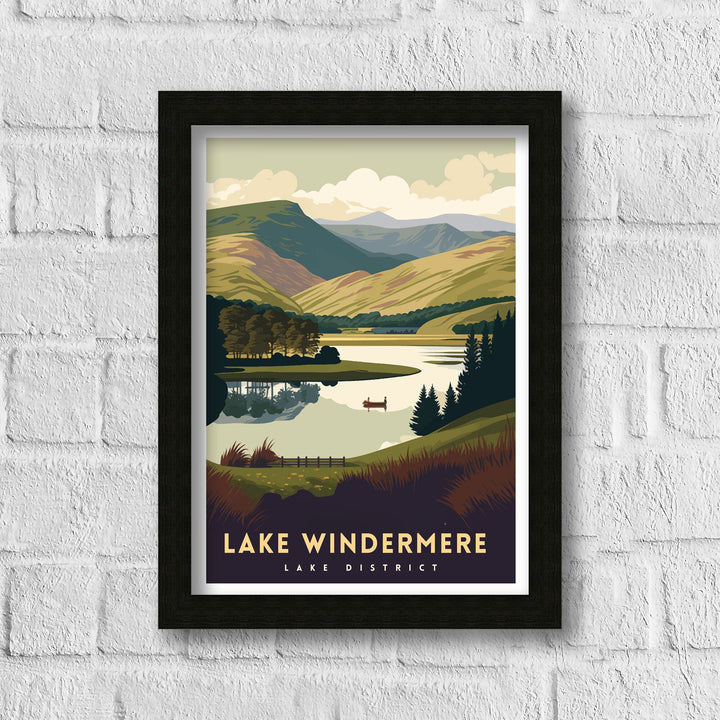 Lake Windermere Travel Poster