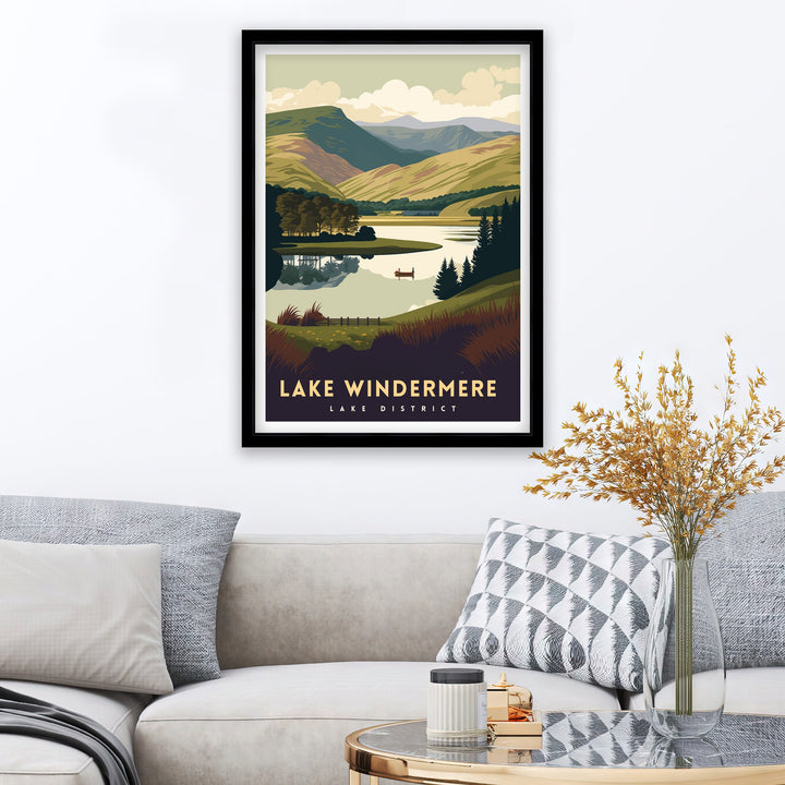 Lake Windermere Travel Poster