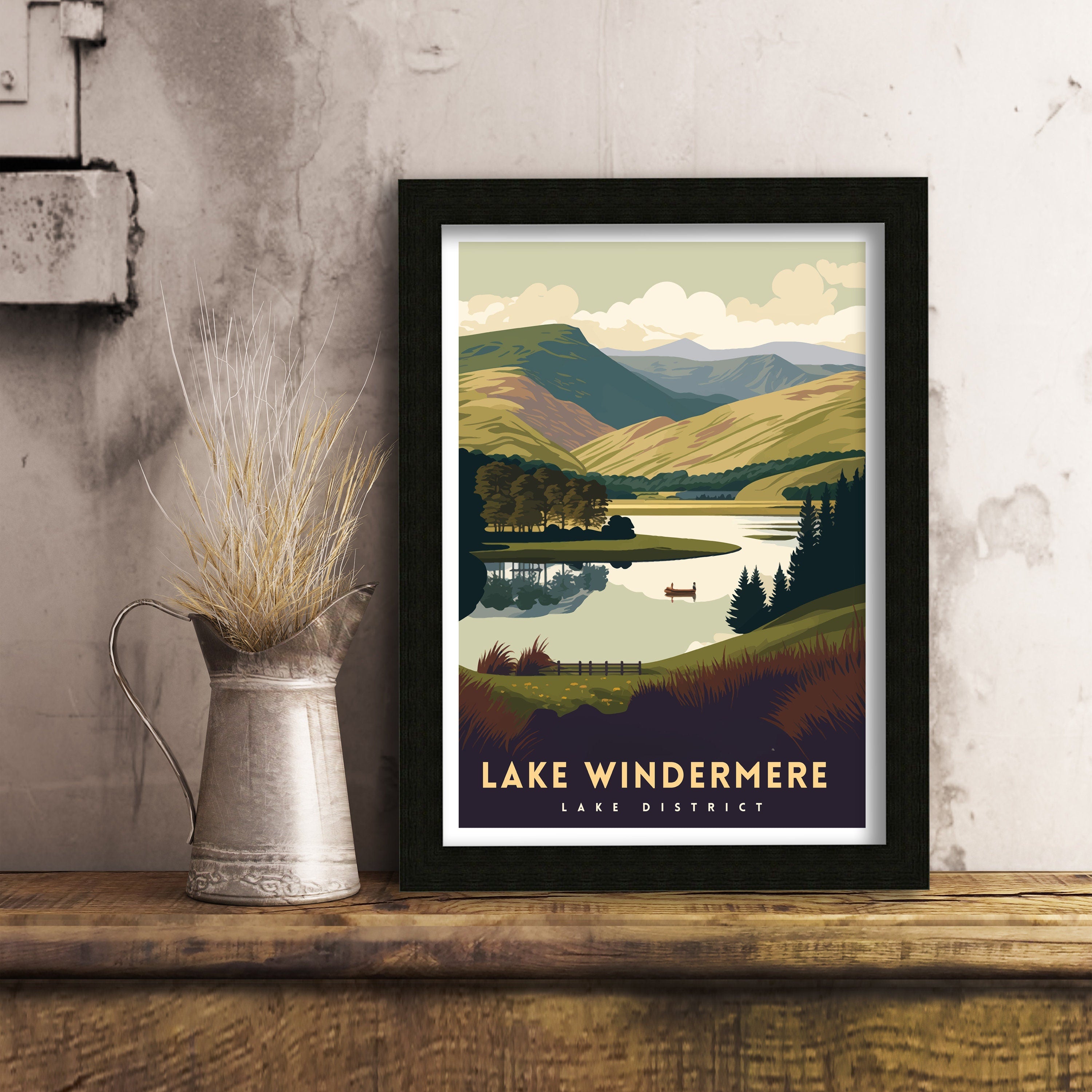 Lake Windermere Travel Poster