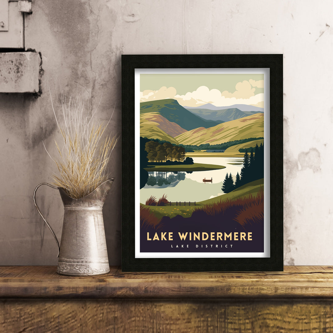 Lake Windermere Travel Poster