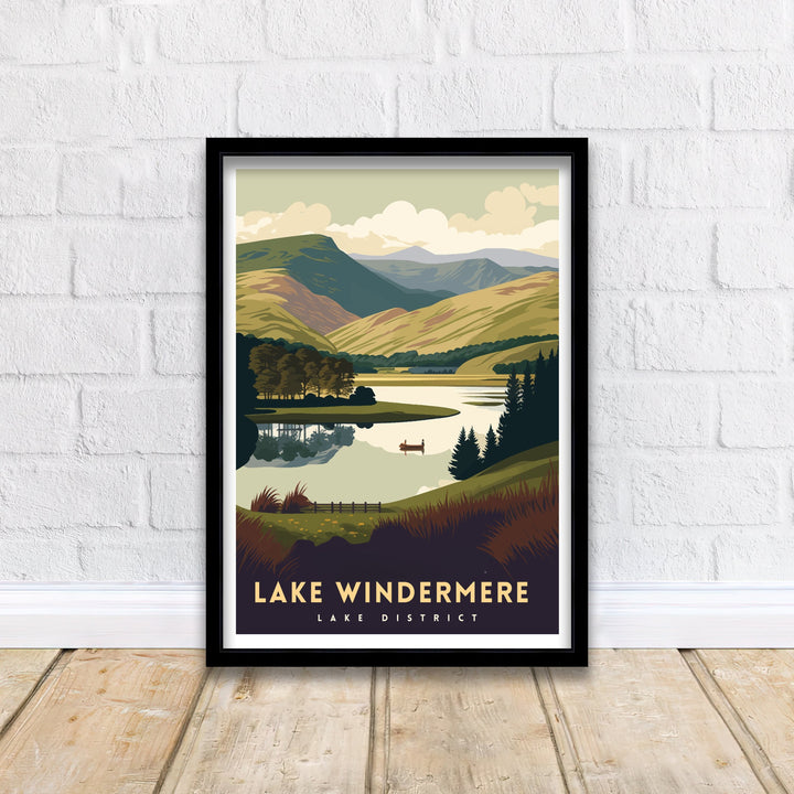 Lake Windermere Travel Poster